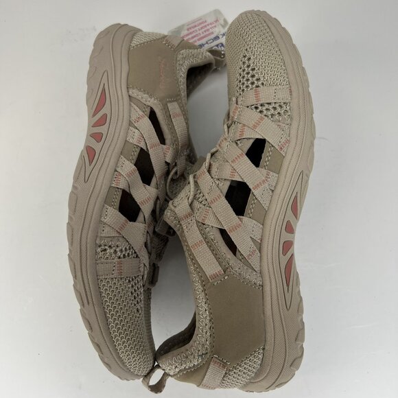 Skechers Mesh and Suede Taupe All Weather Shoes Womens Size 6.5 49589 Slip-On - Picture 6 of 9
